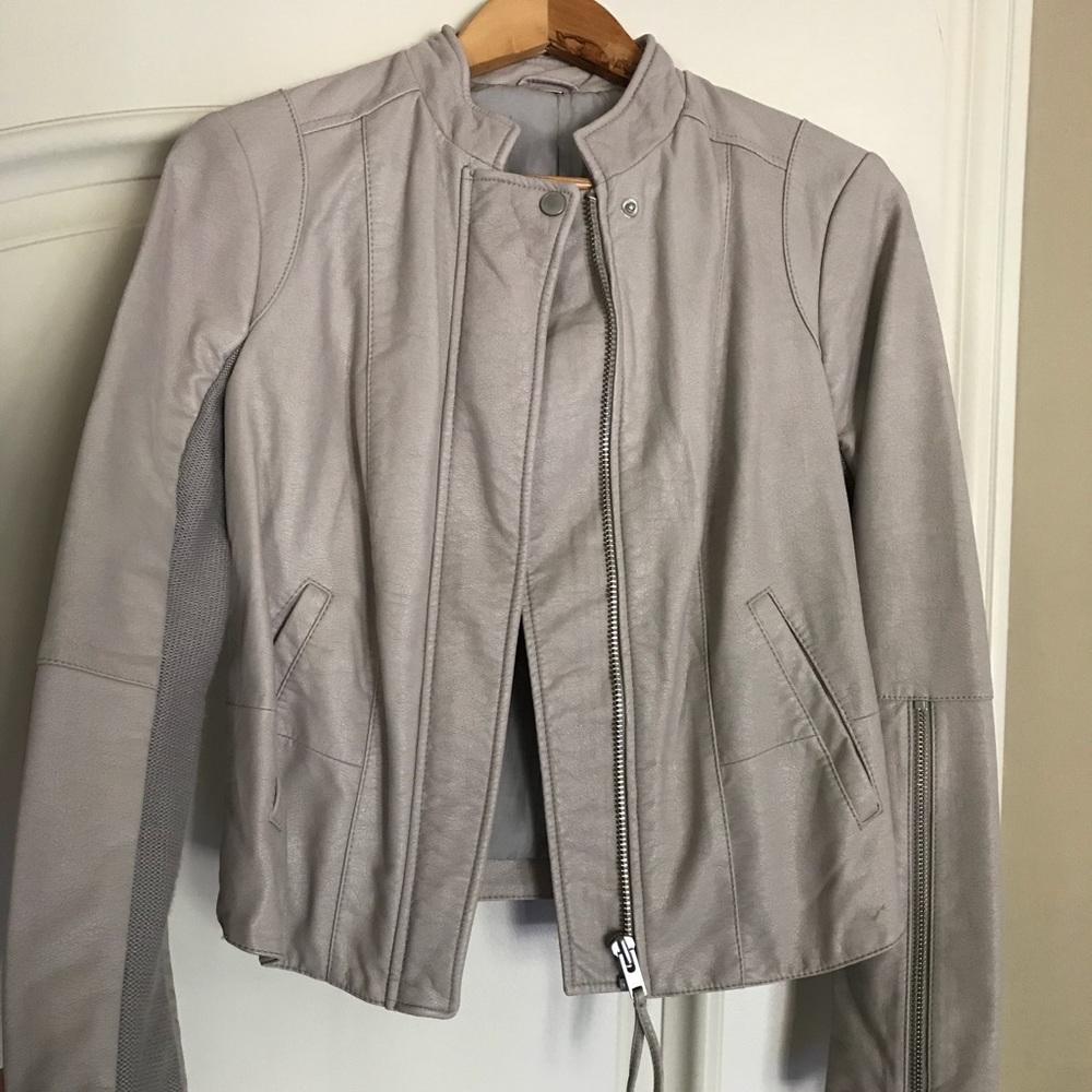 Free People Vegan dusty pink jacket